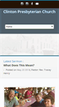 Mobile Screenshot of clintonpresbyterian.net