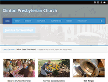 Tablet Screenshot of clintonpresbyterian.net